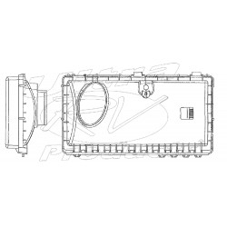 W0013391  -  Air Cleaner Housing Asm (With Cover & Element)